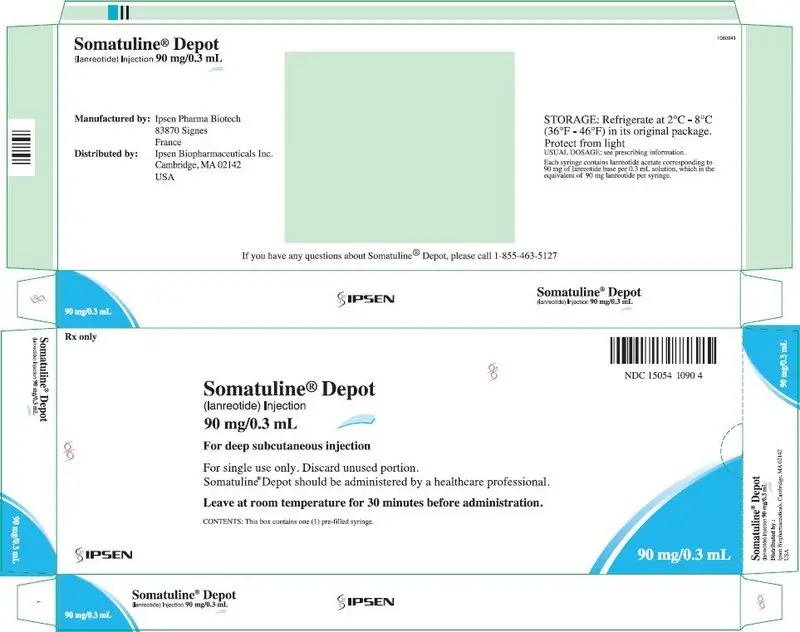 PRINCIPAL DISPLAY PANEL - 90 mg/0.3 mL Syringe Carton - NDC 15054-1090-4