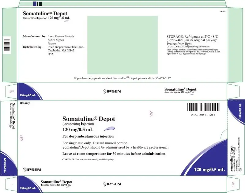 PRINCIPAL DISPLAY PANEL - 120 mg/0.5 mL Syringe Carton - NDC 15054-1120-4