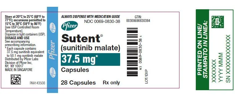 PRINCIPAL DISPLAY PANEL - 37.5 mg Capsule Bottle Label