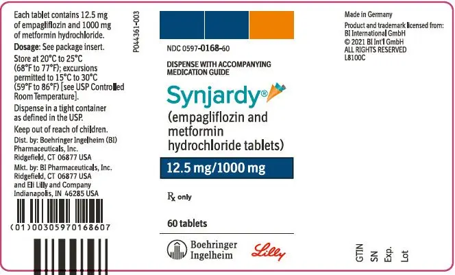 PRINCIPAL DISPLAY PANEL - 12.5 mg/1000 mg Tablet Bottle Label