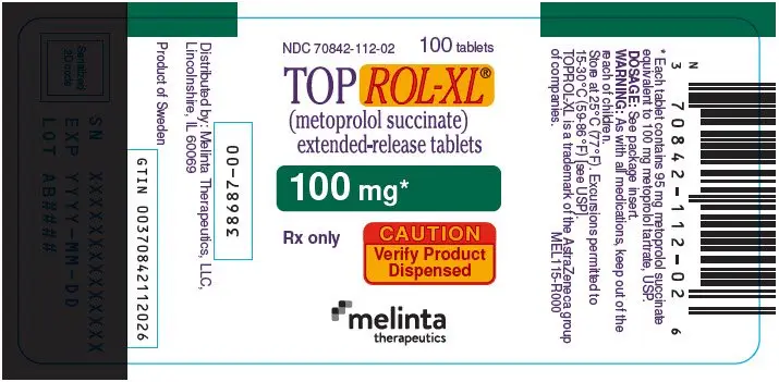 PRINCIPAL DISPLAY PANEL - 100 mg Tablet Bottle Label