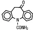 Oxcarbazepine structural formula.