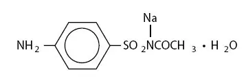 Sulfacetamide Sodium (structural formula)