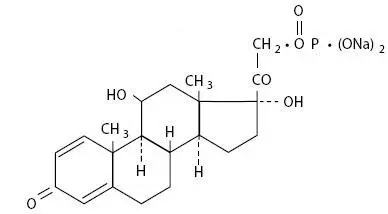 Prednisolone Sodium Phosphate (structural formula)