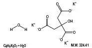 Potassium Citrate Monohydrate chemical structure