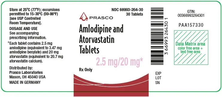 PRINCIPAL DISPLAY PANEL - 2.5 mg/20 mg Tablet Bottle Label