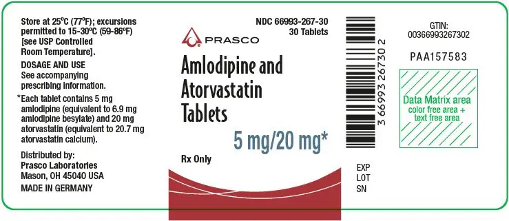 PRINCIPAL DISPLAY PANEL - 5 mg/20 mg Tablet Bottle Label