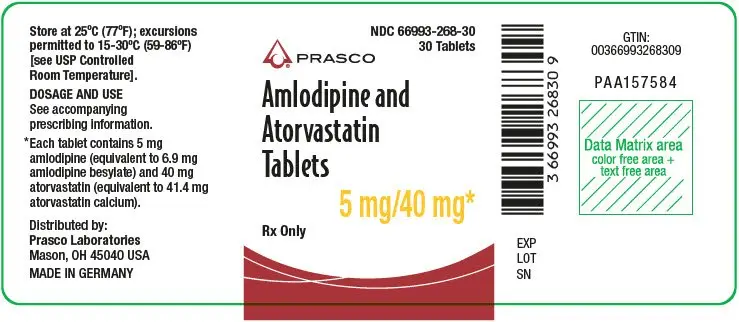 PRINCIPAL DISPLAY PANEL - 5 mg/40 mg Tablet Bottle Label