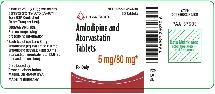 PRINCIPAL DISPLAY PANEL - 5 mg/80 mg Tablet Bottle Label