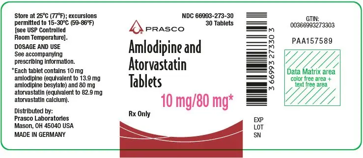 PRINCIPAL DISPLAY PANEL - 10 mg/80 mg Tablet Bottle Label