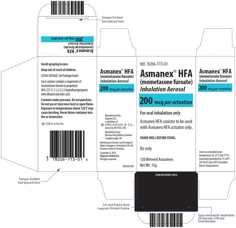 PRINCIPAL DISPLAY PANEL - 200 mcg Canister Carton