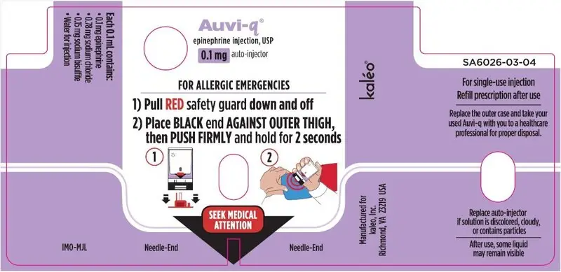 0.1 mg Device Label