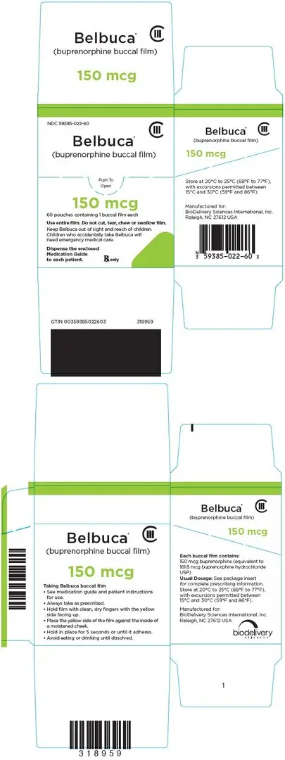 Principal Display Panel - 150 mcg Film Pouch Box