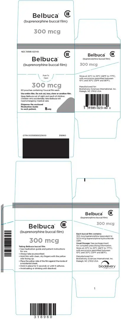 Principal Display Panel - 300 mcg Film Pouch Box