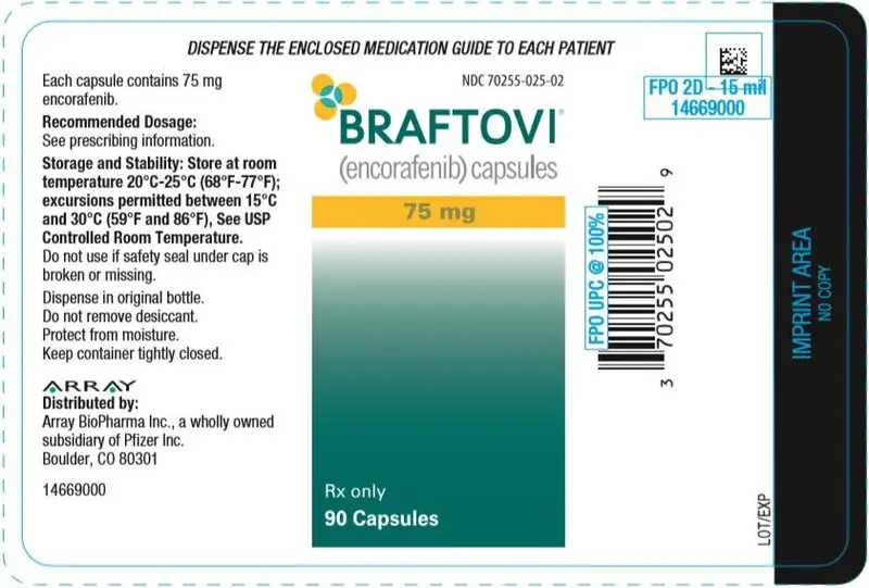 PRINCIPAL DISPLAY PANEL - 75 mg Capsule Bottle Label - 025-02