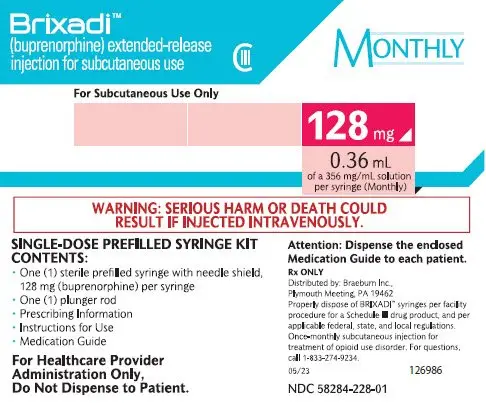 Carton - Principal Panel - 128 mg Monthly Dose