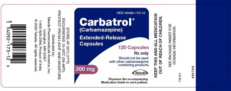 PRINCIPAL DISPLAY PANEL - 300 mg Capsule Bottle Label