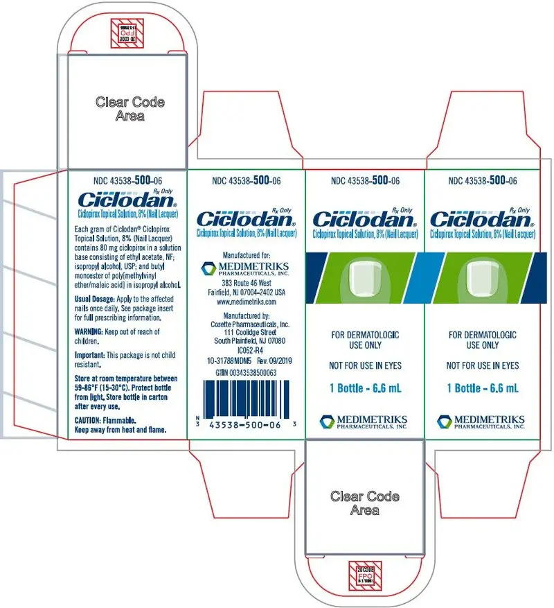 PRINCIPAL DISPLAY PANEL - 6.6 mL Bottle Carton