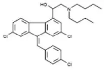 Lumefantrine structural formula