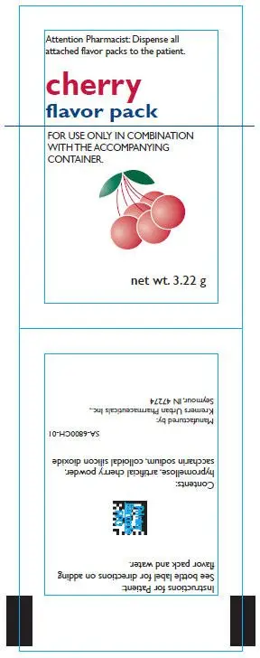 PRINCIPAL DISPLAY PANEL - 3.22 g Cherry Flavor Pack Label