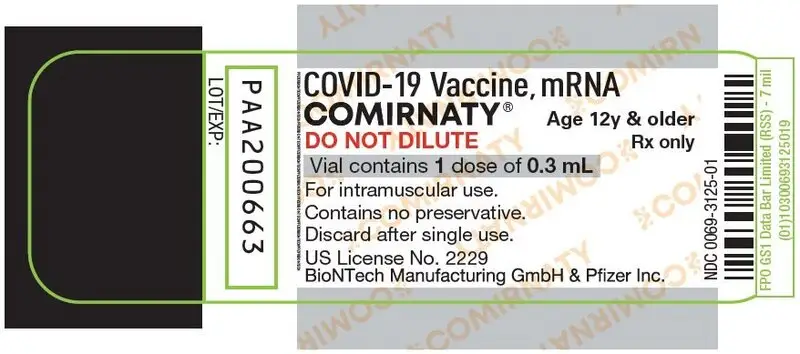 PRINCIPAL DISPLAY PANEL - 0.3 mL Single Dose Vial Label