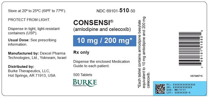 PRINCIPAL DISPLAY PANEL - 10 mg / 200 mg Tablet Bottle Label