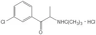 Bupropion Hydrochloride Chemical Structure