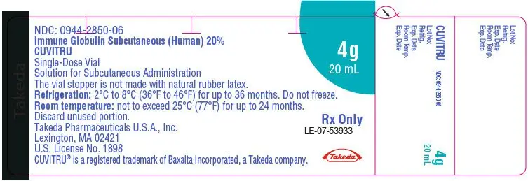 PRINCIPAL DISPLAY PANEL - 20 mL Vial Label