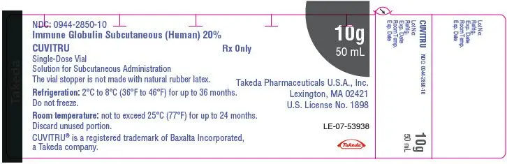 PRINCIPAL DISPLAY PANEL - 50 mL Vial Label