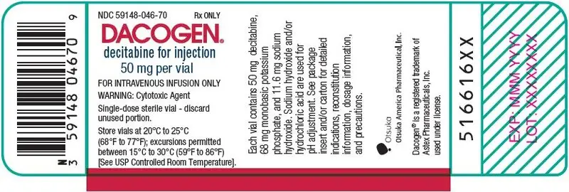 PRINCIPAL DISPLAY PANEL - 50 mg Vial Label