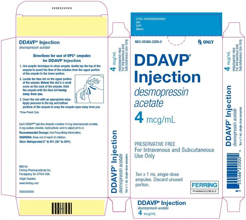 PRINCIPAL DISPLAY PANEL - 1 mL Ampule Carton