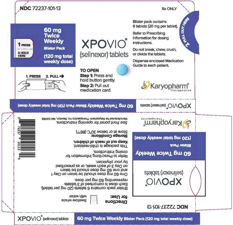 Principal Display Panel – 60 mg (Twice Weekly) Blister Sleeve Label
