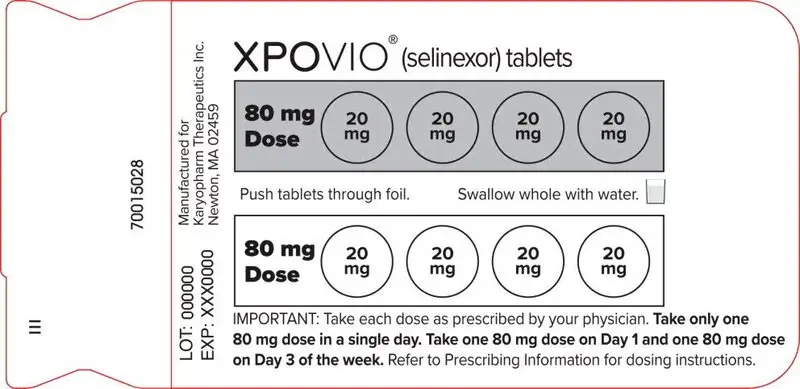 Principal Display Panel – 80 mg (twice Weekly) Blister Pack Label
