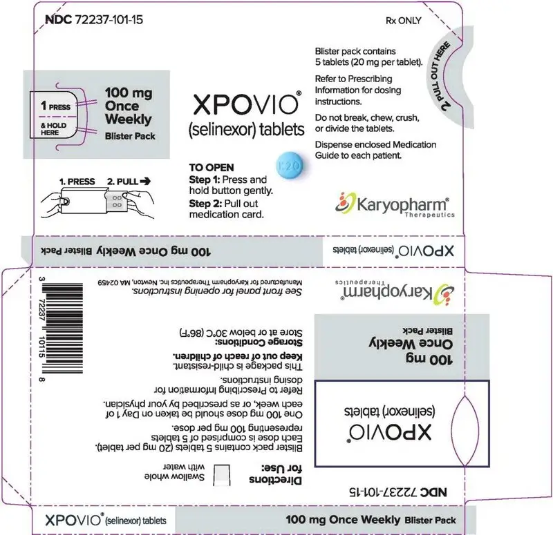 Principal Display Panel – 100 mg (Once Weekly) Blister Sleeve Label
