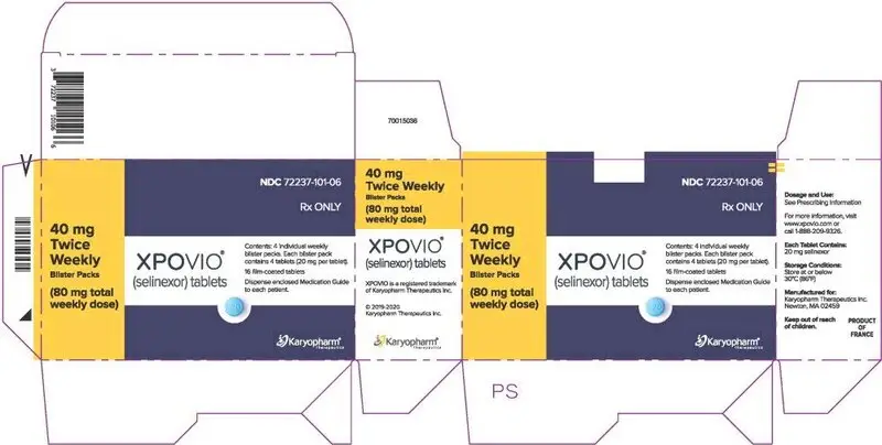 Principal Display Panel – 40 mg (Twice Weekly) Carton Label
