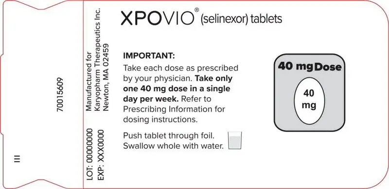 Principal Display Panel – 40 mg (Once Weekly) Blister Pack Label
