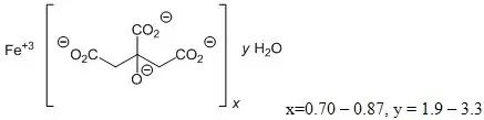 Ferric Citrate Structure