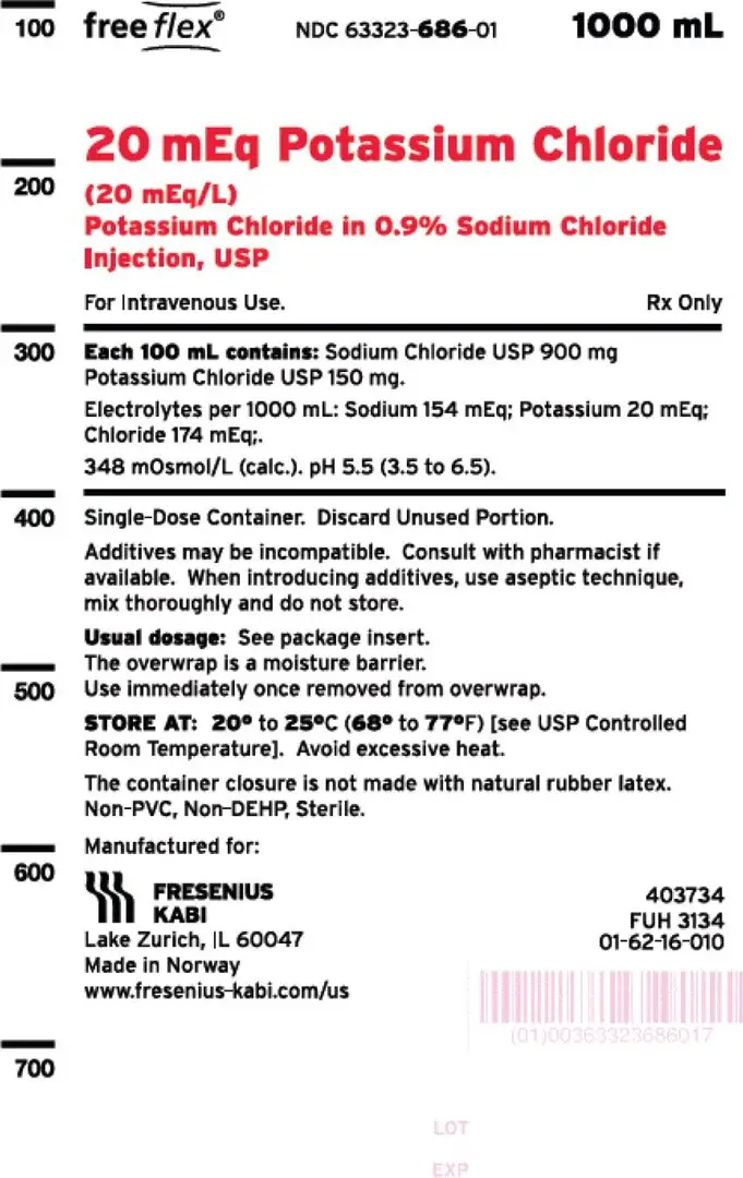 PACKAGE LABEL - PRINCIPAL DISPLAY – Potassium Chloride in 0.9% Sodium Chloride Injection, USP Bag Label
