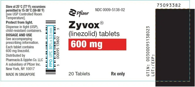 PRINCIPAL DISPLAY PANEL - 600 mg Tablet Bottle Label - NDC 0009-5138-02