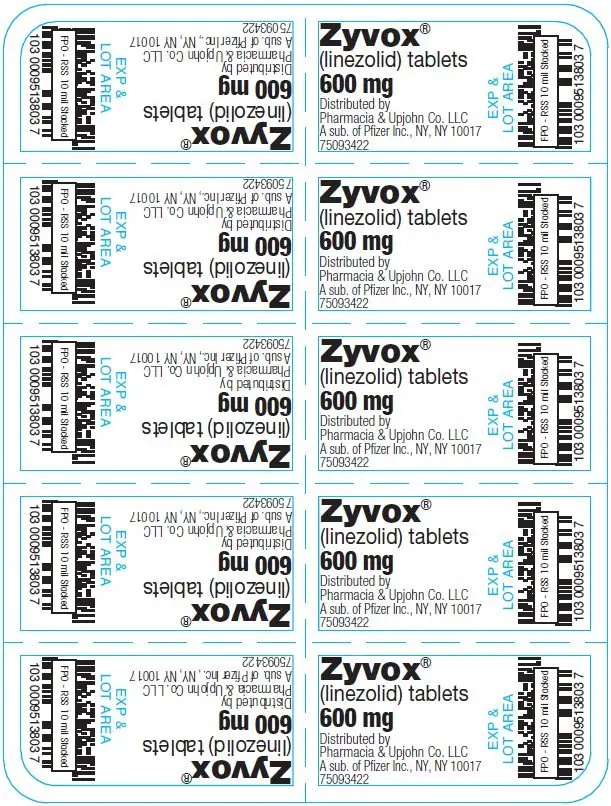 PRINCIPAL DISPLAY PANEL - 600 mg Tablet Blister Pack - NDC 0009-5138-03