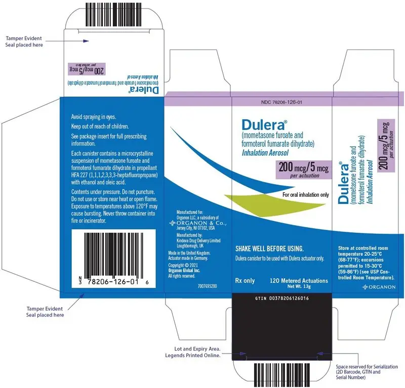 PRINCIPAL DISPLAY PANEL - 200 mcg/5 mcg Canister Carton