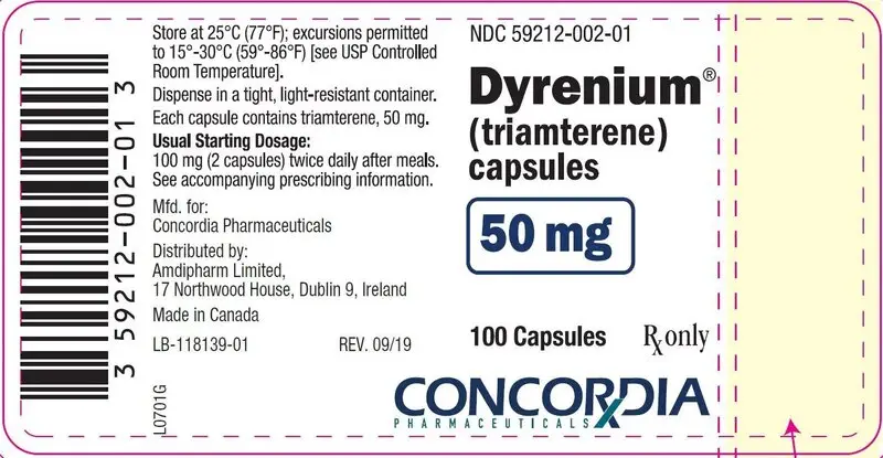 dyrenium-50mg-label