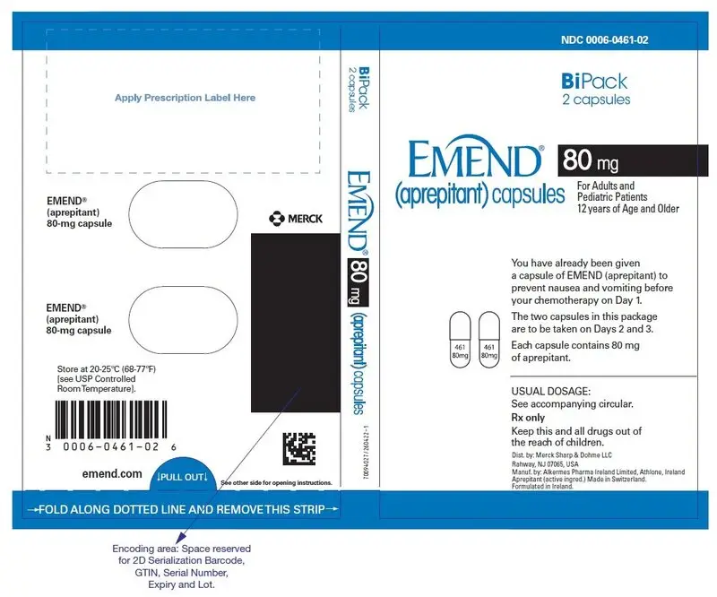 PRINCIPAL DISPLAY PANEL - 80 mg Capsule Dose Pack