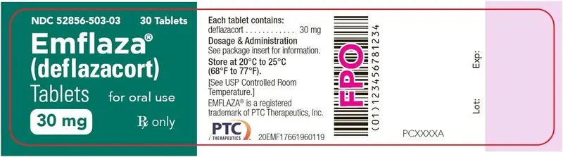 30 mg Tablet 30-Count Bottle Label