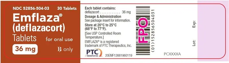 36 mg Tablet 30-Count Bottle Label