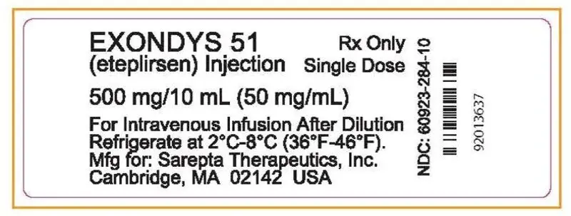 Principal Display Panel – Vial Label
