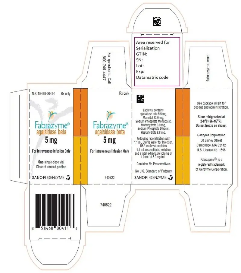 PRINCIPAL DISPLAY PANEL - 5 mg Vial Carton