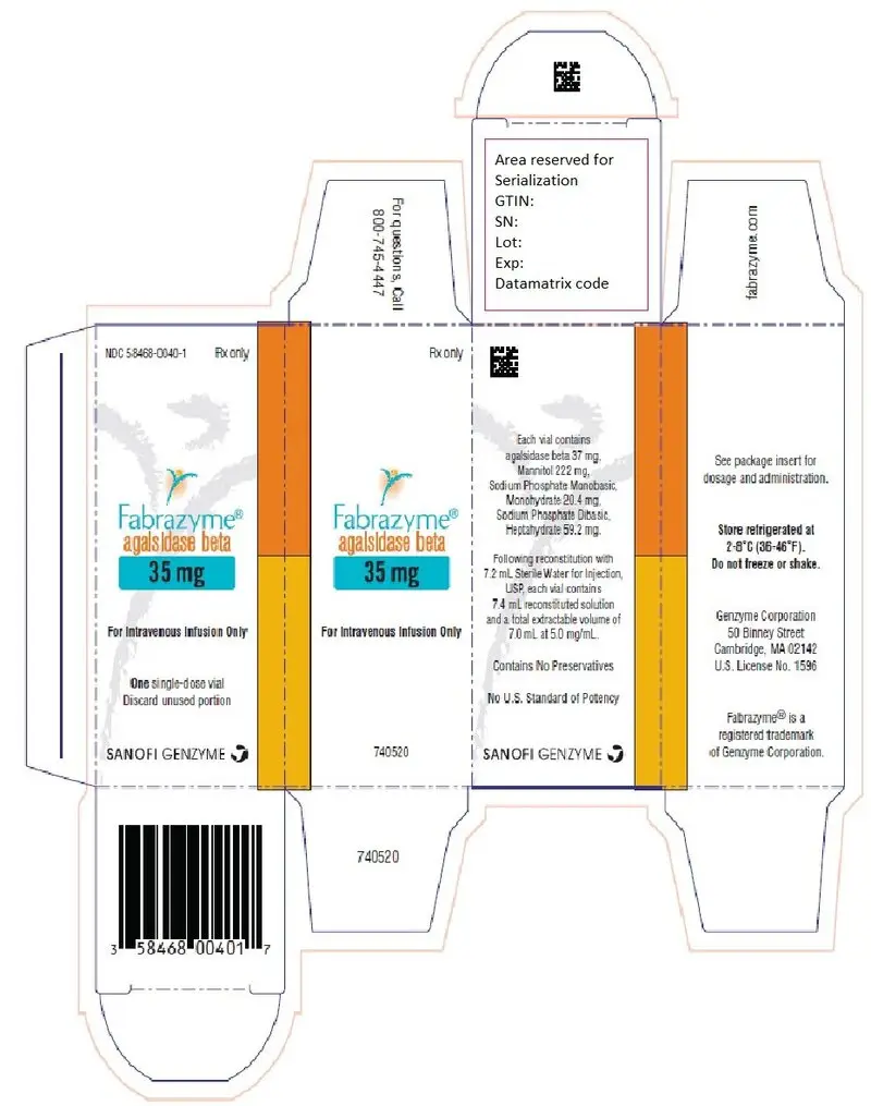 PRINCIPAL DISPLAY PANEL - 35 mg Vial Carton