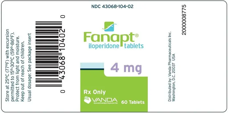 PRINCIPAL DISPLAY PANEL - 4mg Label