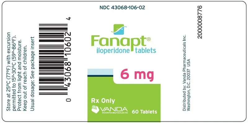 PRINCIPAL DISPLAY PANEL -  6mg Label